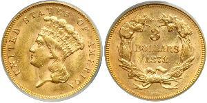 3 Dollar USA (1776 - ) Gold 