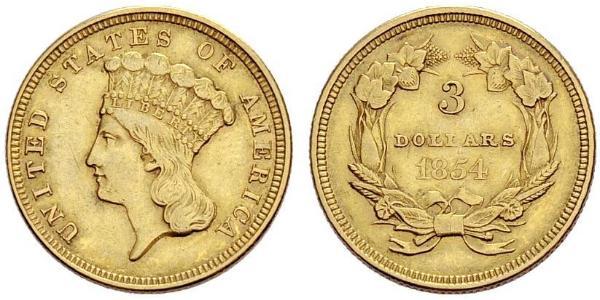 3 Dollar USA (1776 - ) Gold 