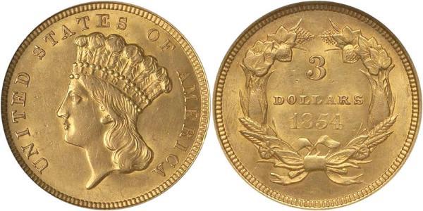 3 Dollar USA (1776 - ) Gold 