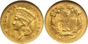 3 Dollar Vereinigten Staaten von Amerika (1776 - ) Gold 