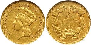 3 Dollar Vereinigten Staaten von Amerika (1776 - ) Gold 