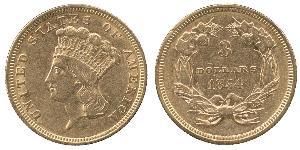 3 Dollar Vereinigten Staaten von Amerika (1776 - ) Gold 