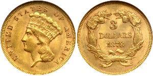 3 Dollar Vereinigten Staaten von Amerika (1776 - ) Gold 