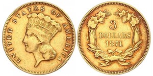 3 Dollar 美利堅合眾國 (1776 - ) 金 