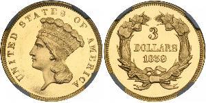 3 Dollar 美利堅合眾國 (1776 - ) 金 