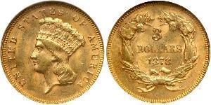3 Dollar 美利堅合眾國 (1776 - ) 金 