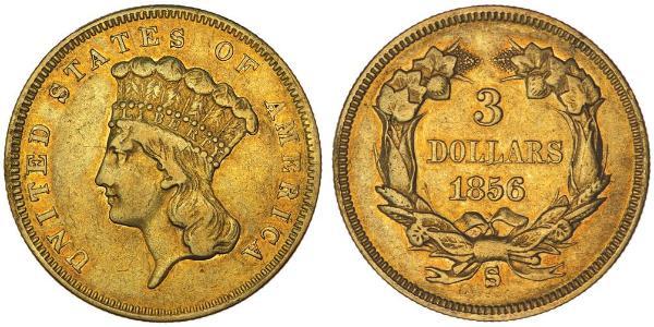 3 Dollar 美利堅合眾國 (1776 - ) 金 