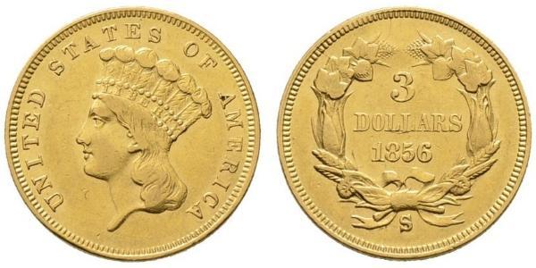 3 Dollar 美利堅合眾國 (1776 - ) 金 