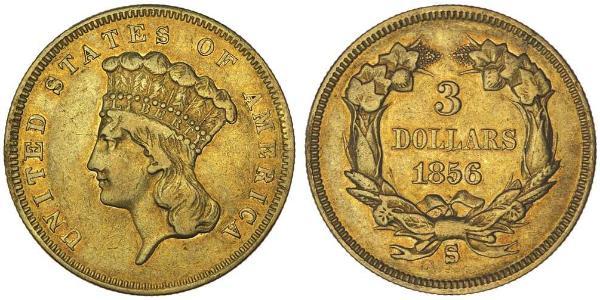 3 Dollar 美利堅合眾國 (1776 - ) 金 