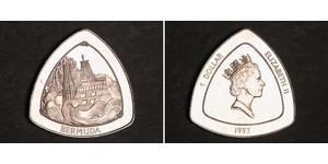 3 Dollaro Bermuda Argento Elisabetta II (1926-2022)