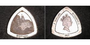3 Dollaro Bermuda Argento Elisabetta II (1926-2022)