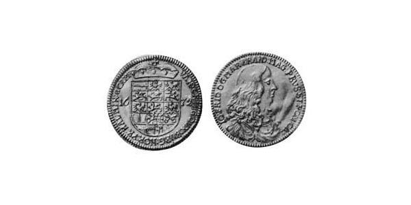 3 Ducat Principality of Ansbach (1398–1792) Gold John Frederick, Margrave of Brandenburg-Ansbach (1654 – 1686)