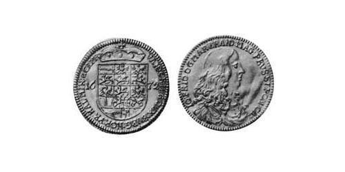 3 Ducat Principado de Ansbach (1398–1792) Oro John Frederick, Margrave of Brandenburg-Ansbach (1654 – 1686)