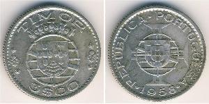3 Escudo Portogallo / Timor Est (1702 - 1975) Argento 