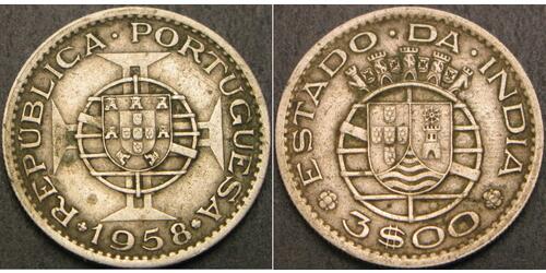 3 Escudo 葡屬印度 (1505 - 1961)  