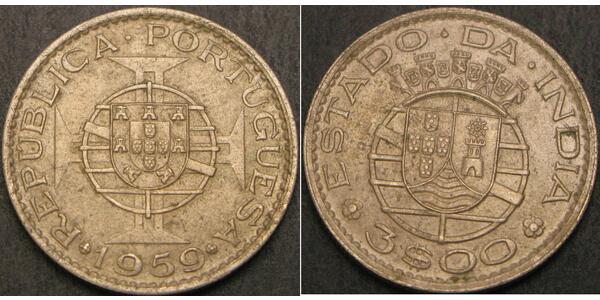 3 Escudo 葡屬印度 (1505 - 1961)  