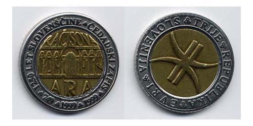 3 Euro Eslovenia Bimetal 