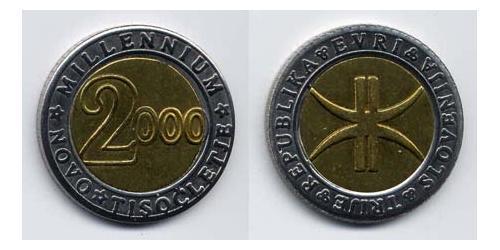 3 Euro Slovenia Bimetal 