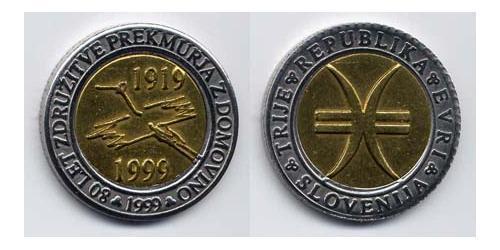 3 Euro Slovenia Bimetal 