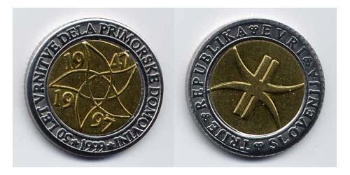 3 Euro Slovenia Bimetal 