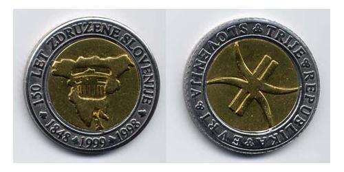 3 Euro Slovenia Bimetal 