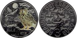3 Euro Republic of Austria (1955 - ) Cobre 