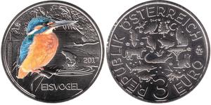 3 Euro Republic of Austria (1955 - ) Cobre 