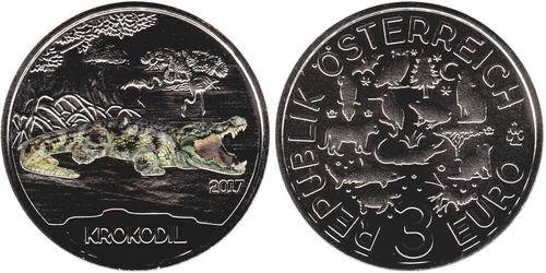 3 Euro Republic of Austria (1955 - ) Cobre 