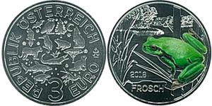 3 Euro Republik Österreich (1955 - ) Kupfer 