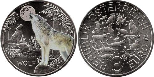 3 Euro Republik Österreich (1955 - ) Kupfer 