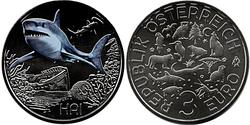 3 Euro Republic of Austria (1955 - ) Níquel/Cobre 