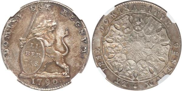 3 Florin Austrian Netherlands (1713-1795) Argent 