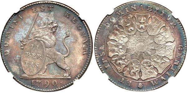 3 Florin Paesi Bassi austriaci (1713-1795) Argento 