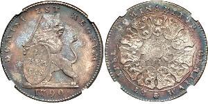 3 Florin Países Bajos Austríacos (1713-1795) Plata 