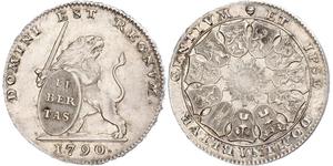 3 Florin Países Bajos Austríacos (1713-1795) Plata 