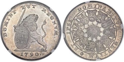 3 Florin Países Bajos Austríacos (1713-1795) Plata 