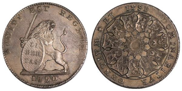 3 Florin Austrian Netherlands (1713-1795) 銀 