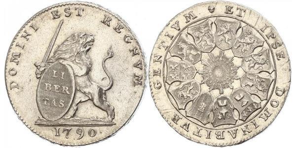 3 Florin Austrian Netherlands (1713-1795) 銀 