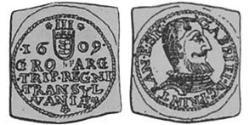 3 Groschen 外西凡尼亞公國 (鄂圖曼帝國) (1570 - 1711) 銀 