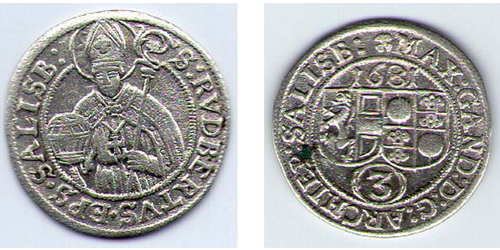 3 Grosh Salzbourg Argent 