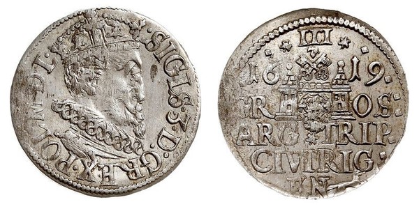 3 Grosh Polen Silber Sigismund III