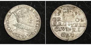 3 Grosh Poland Silver Sigismund III of Poland