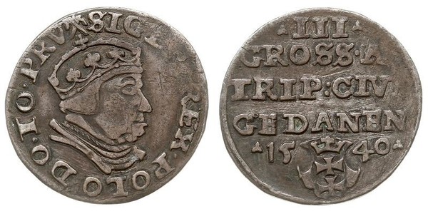 3 Grosh Poland Silver Sigismund I the Old