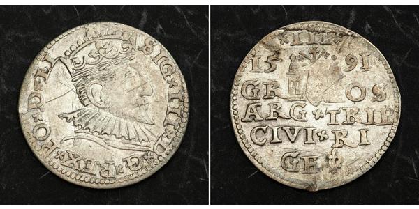 3 Grosh Poland Silver Sigismund III of Poland