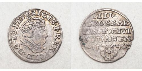 3 Grosh 波兰 銀 Sigismund I the Old