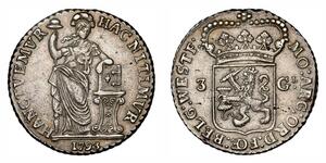 3 Gulden Provinces-Unies (1581 - 1795) Argent 