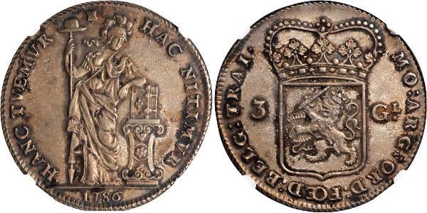 3 Gulden Provinces-Unies (1581 - 1795) Argent 