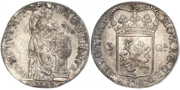 3 Gulden Provinces-Unies (1581 - 1795) Argent 