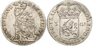 3 Gulden Repubblica delle Sette Province Unite (1581 - 1795) Argento 