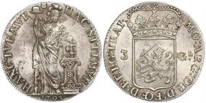 3 Gulden Repubblica delle Sette Province Unite (1581 - 1795) Argento 